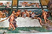 Mantova, Palazzo Te - Camera di Amore e Psiche, parete Ovest: il banchetto rusticus